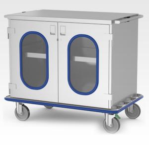 Surgical Closed Case Carts with Glass Doors