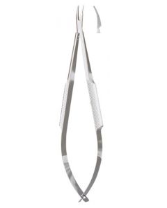 Barraquer 5-1/4 Needle Holder- Curved W/O Lock