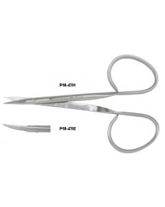 Iris Scissors 3-3/4- Str-Sharp-Ribbon Ring Handles