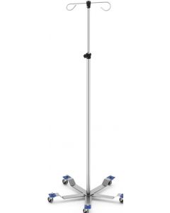 IV Pole Hand Operated 5-Leg Stand Welded Base
