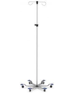 IV Pole Hand Operated 6-Leg Stand Welded Base