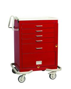 MPD 5 Drawer Emergency Crash Cart with Panel