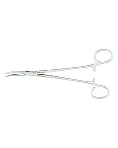 White Tonsil Seizing Forceps, 7, Curved,One Open Ring